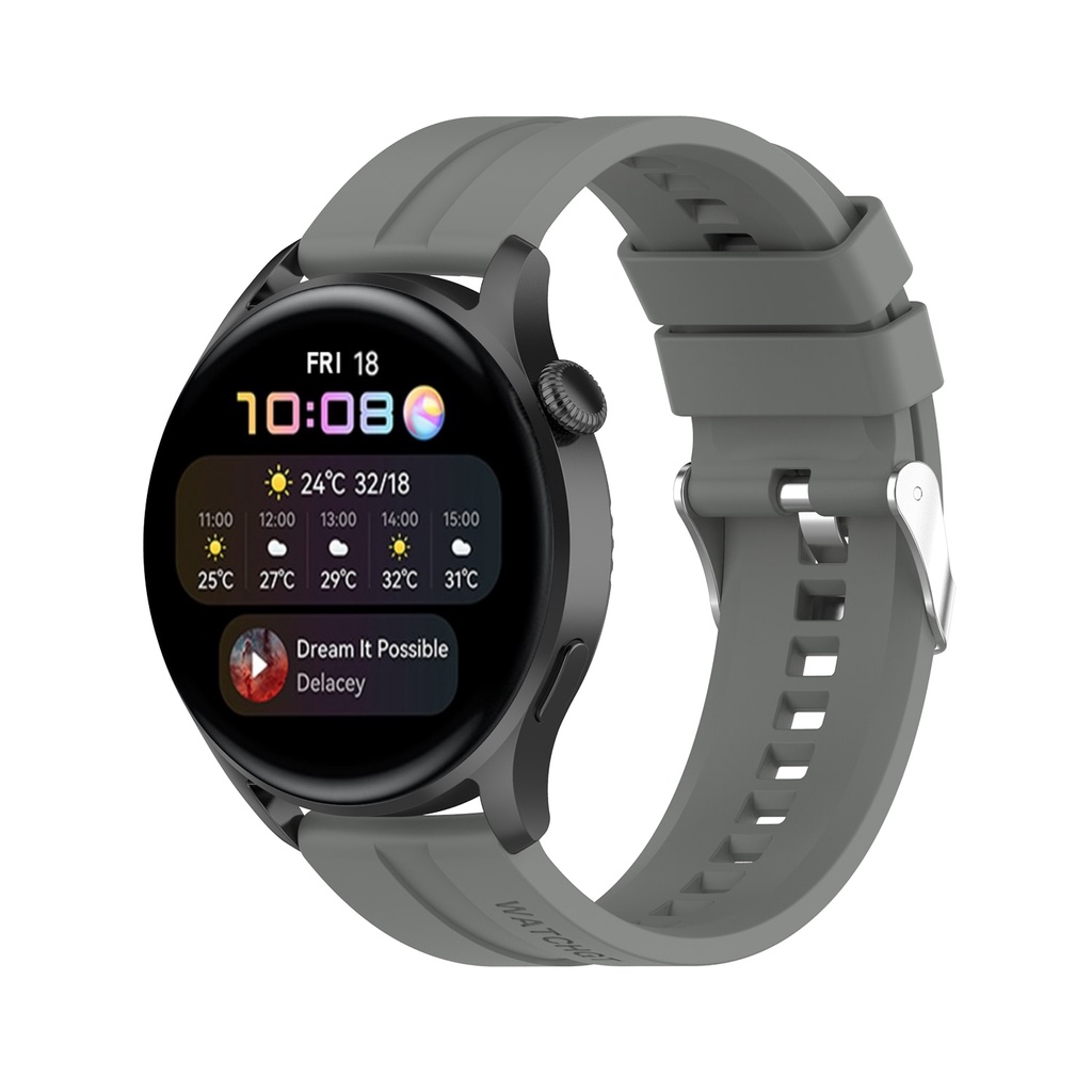 Dây đeo đồng hồ bằng silicone 22mm thích hợp cho Huawei watch 3 / 3pro / gt 2 pro 46mm / 2e