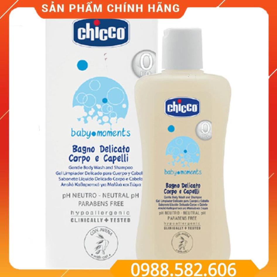 Sữa Tắm Gội Toàn Thân Chicco Cho Bé Chiết Xuất Từ Yến Mạch (0m+) - 8059147053204