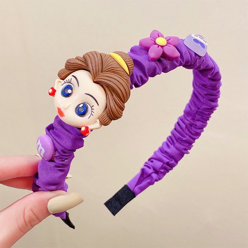 Bờm tóc nhân vật hoạt hình Disney chính hãng cho bé, bờm kẹp tóc cho bé gái hình công chúa