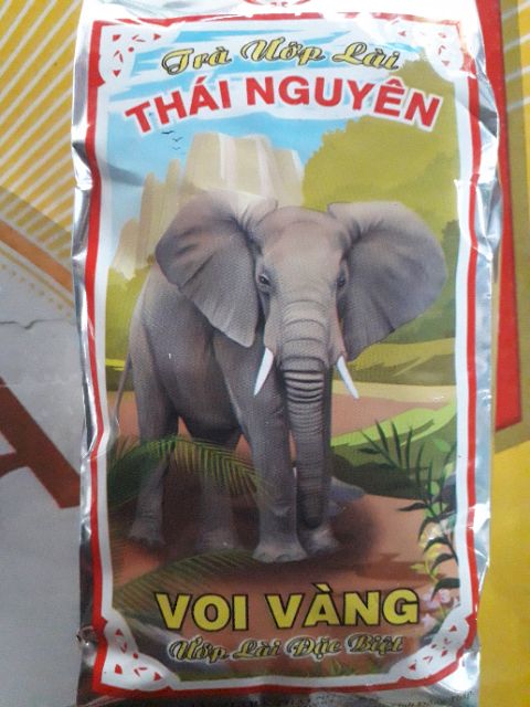 COMBO 6 GÓI TRÀ THÁI NGUYÊN ƯỚP LÀI HIỆU VOI VÀNG 65G/GÓI