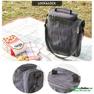 Túi Giữ Nhiệt Cỡ Lớn Lock&Lock DENIM HWB501 27cm * 13cm * 32cm - Larva Store