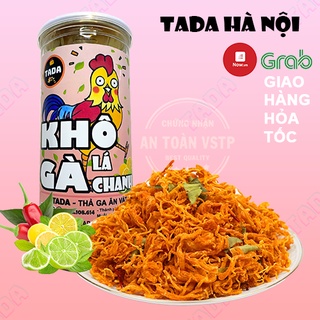 Khô gà lá chanh xé cay 300g TADA, loại ngon, gà khô lá chanh chuẩn vị, đồ ăn vặt Hà Nội