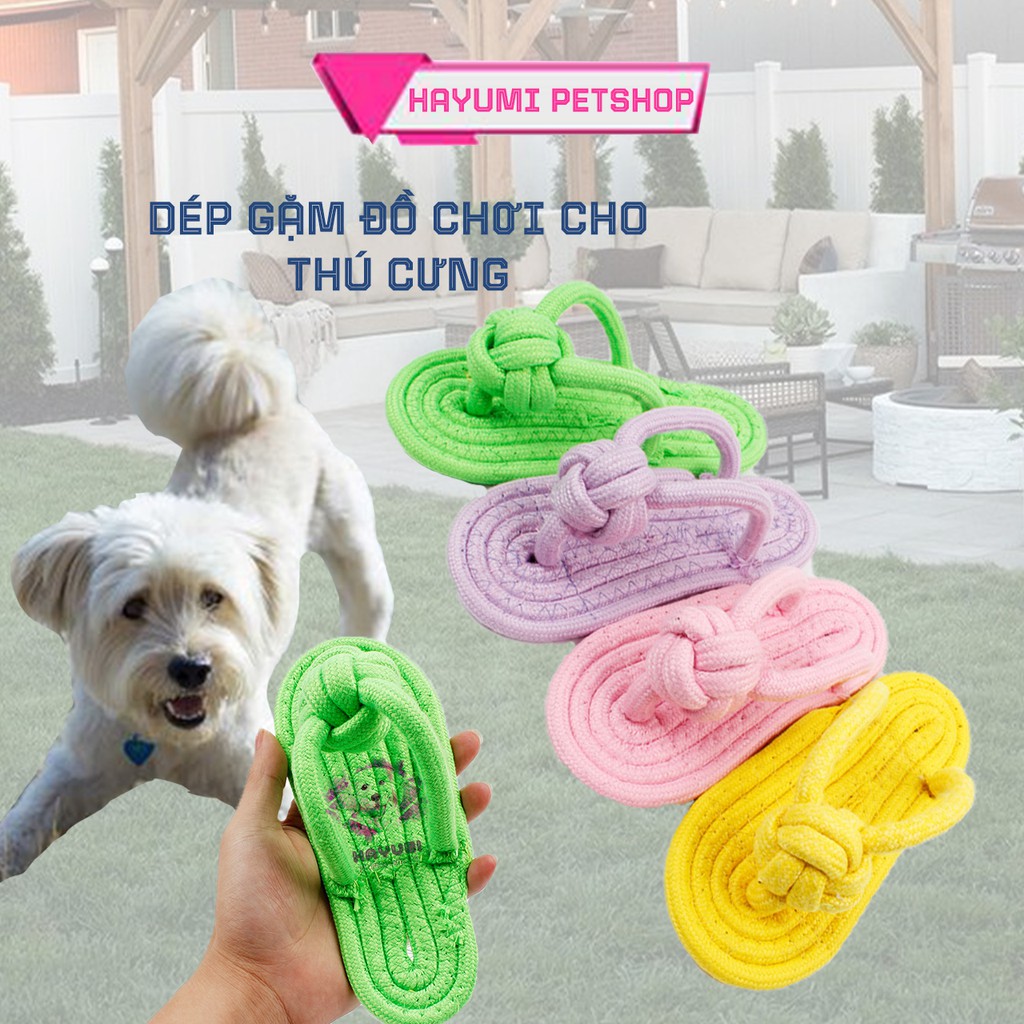 DÉP THỪNG GẶM CHO CHÓ MÈO ĐAM MÊ GẶM DÉP