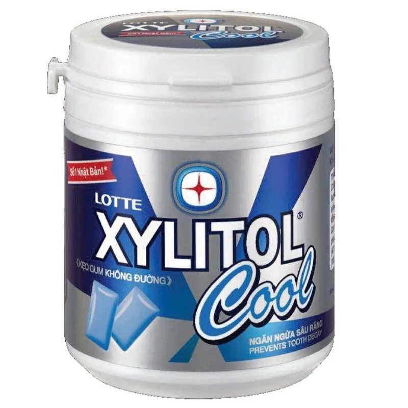 Kẹo gum Xylitol không đường hũ 58g các vị
