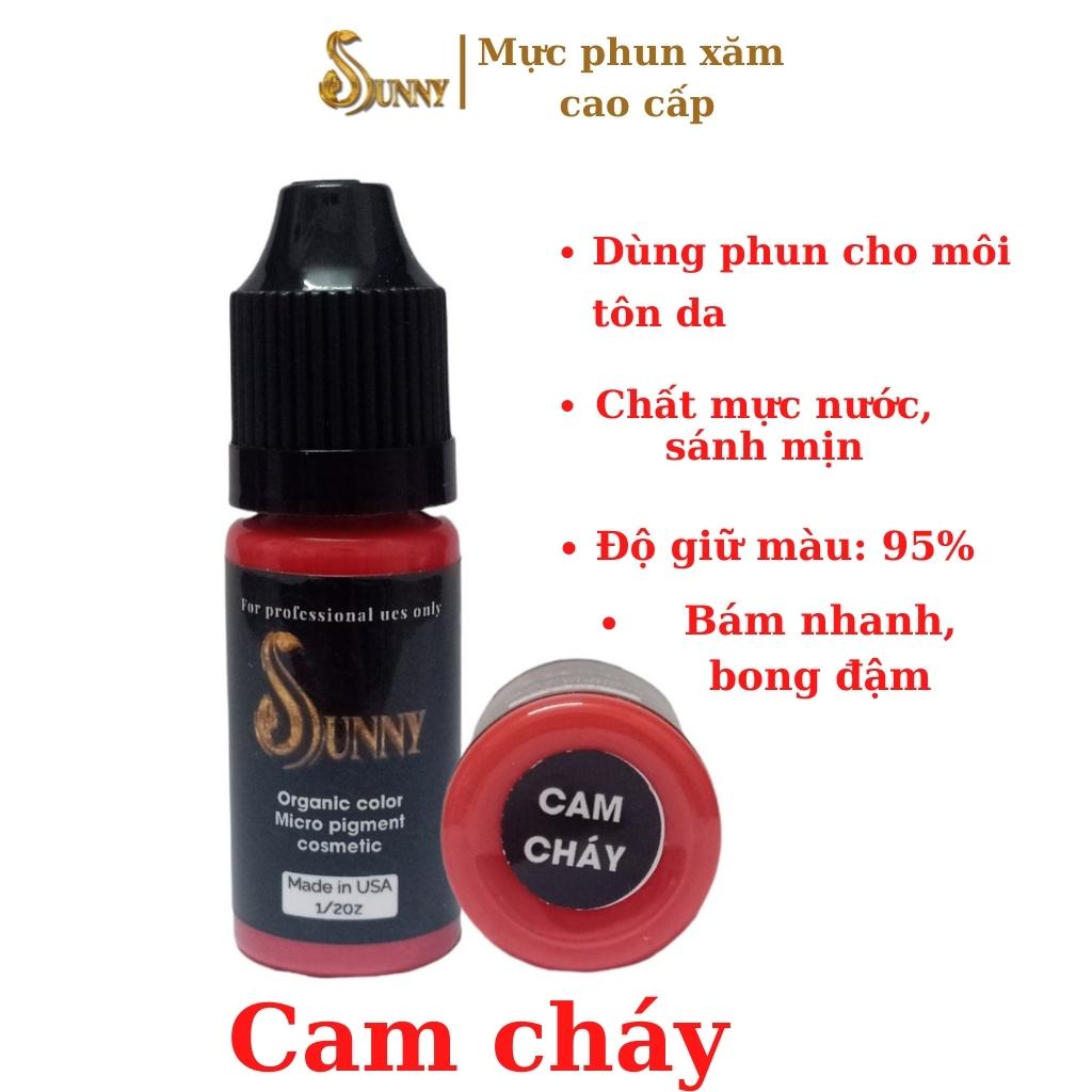 Mực phun xăm môi SUNNY siêu bám màu, mực phun xăm collagen 10ml