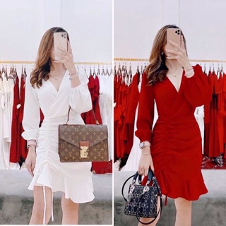 ✅FREESHIP-MẶC LÀ XINH✅ ĐẦM DỰ TIỆC ĐUÔI CÁ RÚT DÂY BÊN HÔNG 👉HÀNG CHUẨN LOẠI 1👈 Đầm Tay Dài Dự Tiệc Sang Trọng 2020