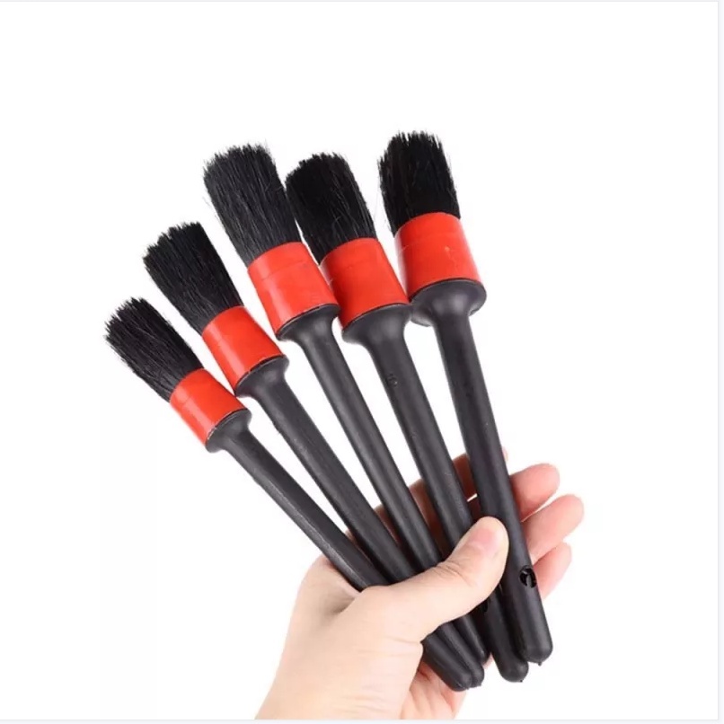 Set 5 Cọ Vệ Sinh Xe Hơi Chuyên Dụng Bàn chải kẽ hở rửa xe Bàn chải làm sạch chi tiết ghế để làm sạch các bộ phận xe hơi