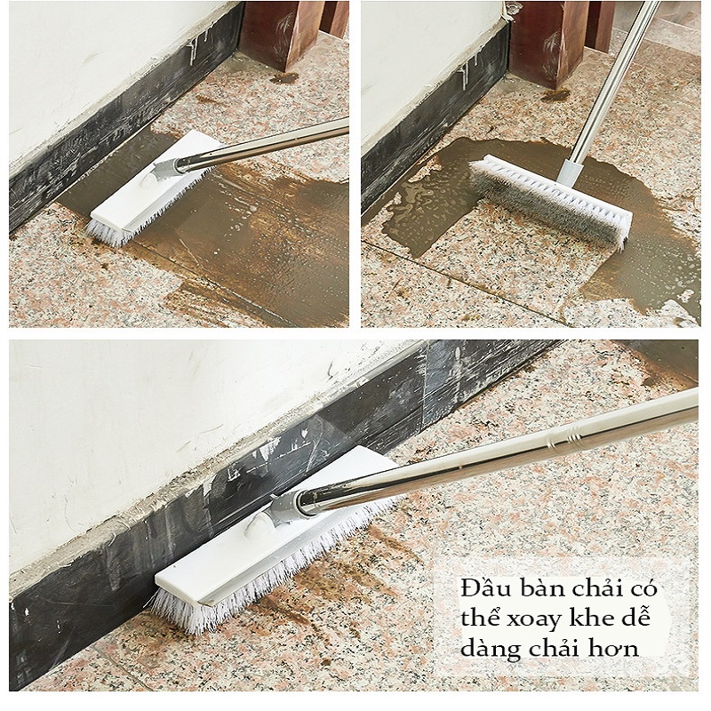 Chổi Chà Sàn Thông Minh 2 Mặt Dài 115cm