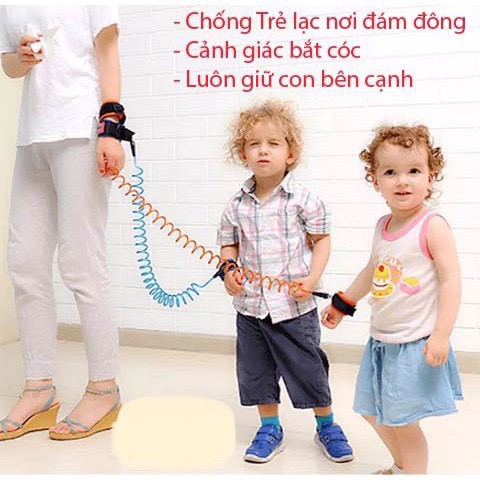 Vòng tay dắt trẻ chống bắt bị bắt cóc thất lạc trẻ loại 1dây dắt trẻ em chống lạc siêu tiện lợi