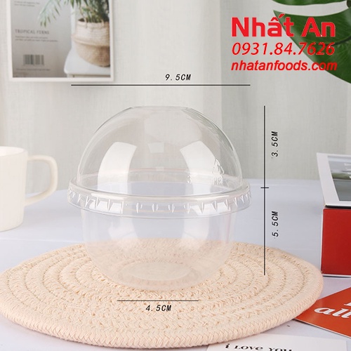 Hộp nhựa dẻo trong đựng bánh 95 250U - Set 50 cái & 100 cái