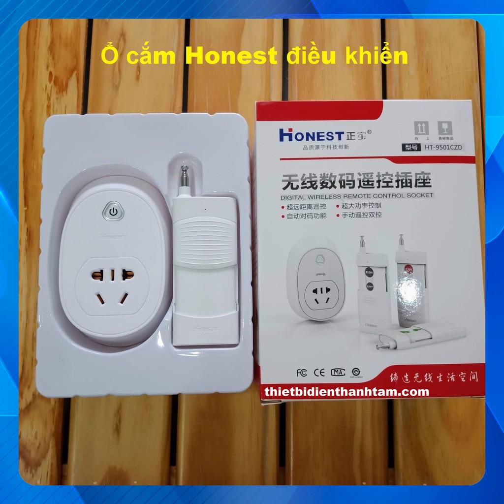 HT-9501 Ổ cắm Honest điều khiển từ xa bằng remote 30A 220VAC - Điều khiển motor, quạt, đèn