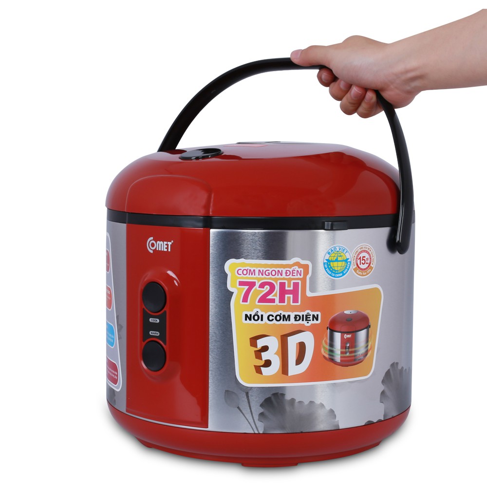 Nồi Cơm Điện 3D Nắp Gài 1.8L COMET - CM8046R | BigBuy360 - bigbuy360.vn