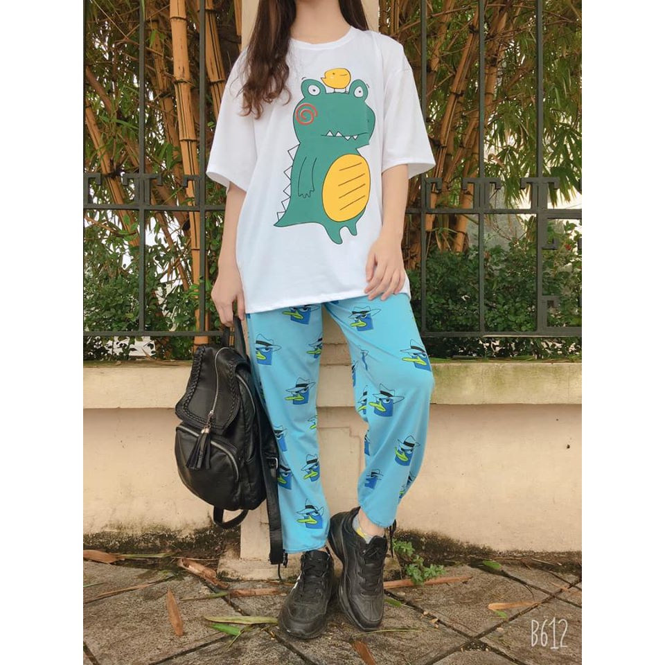 Quần cartoon pants, quần hoạt hình cực kì cute hot nhất năm 2020 ( ảnh và video thật)