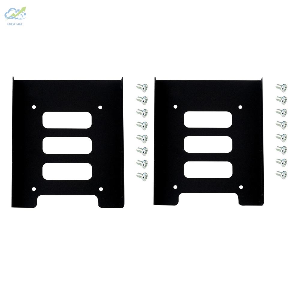 Bộ 2 Khung Kim Loại Gắn Ổ Cứng Ssd Hdd 2.5 "- 3.5"