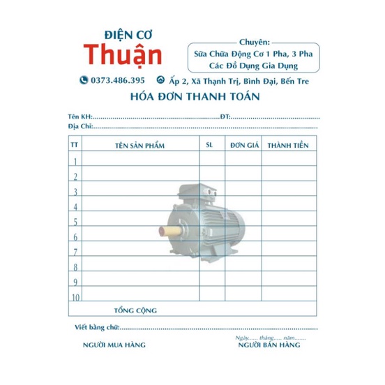 Hoá đơn  IN MÀU , COM BO 10 cuốn bán lẻ, hoá đơn,dịch vụ spa, hụi, biên nhận, in màu cán rãnh ré đóng cuốne a6, a5 ,a4.