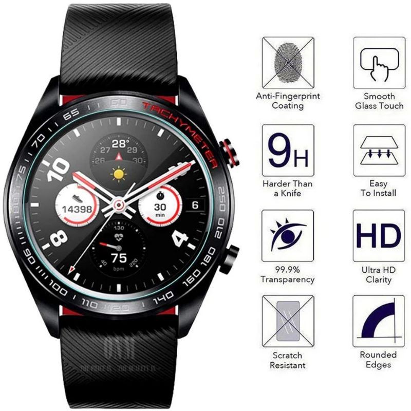 Kính cường lực 2D chống trầy xước bảo vệ cho đồng hồ Honor watch magic / Huawei watch GT Elegent