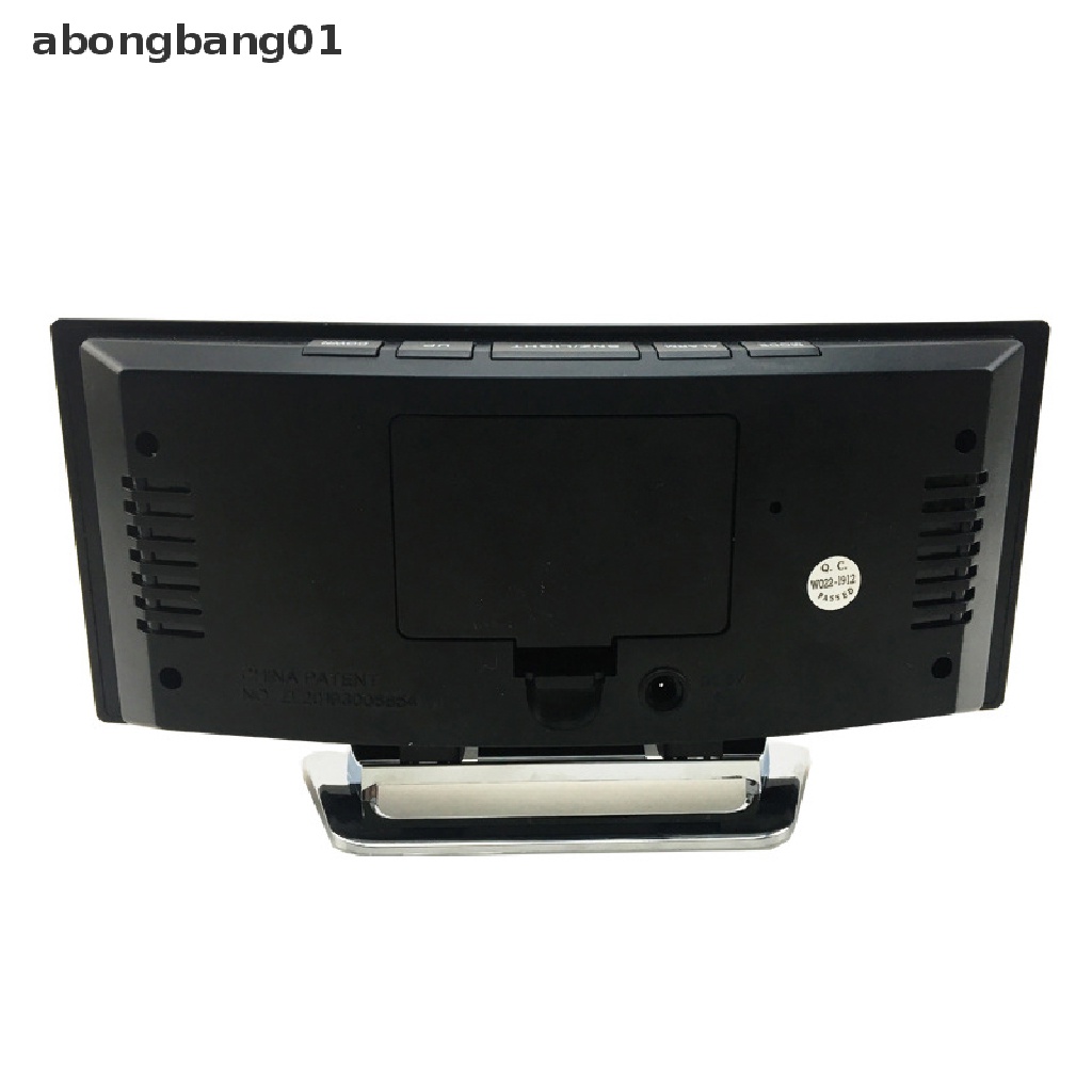 Đồng Hồ Báo Thức Điện Tử Kỹ Thuật Số 7 Inch Dạng Cong abongbang01