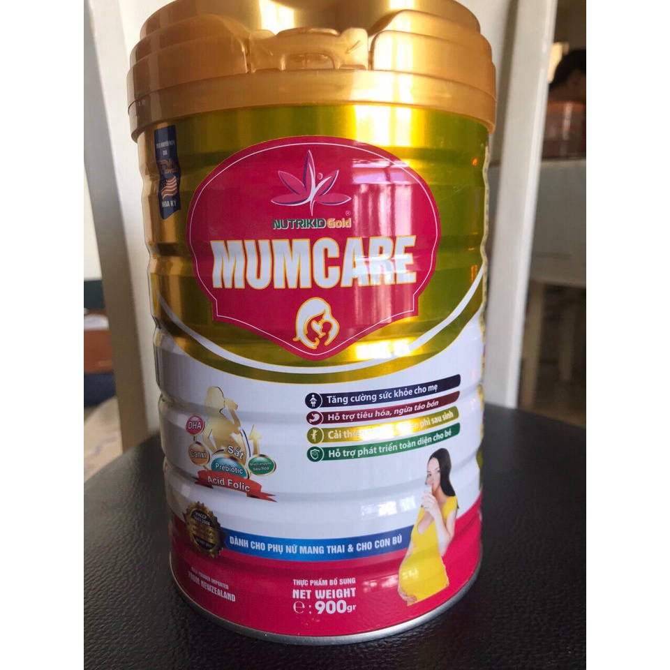 Sữa cho mẹ bầu mang thai và cho con bú NUTRIKIDGOLD MUMCARE lon 900G