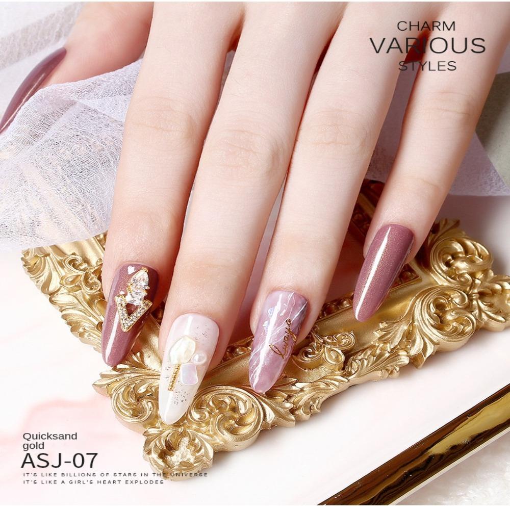 Sơn Móng Tay Dạng Gel 15ml Tự Làm Thời Trang|Kim Tuyến Lấp Lánh Dùng Để Trang Trí Móng Nghệ Thuật