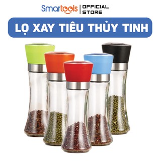 Lọ xay tiêu thuỷ tinh cao cấp nắp nhựa 18cm