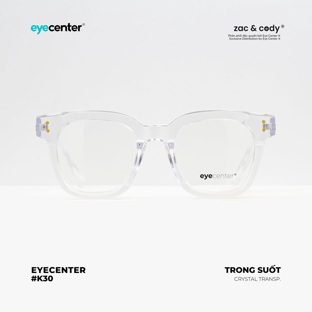 Gọng kính cận nam nữ chính hãng EYECENTER K30S nhựa dẻo siêu nhẹ nhập khẩu by Eye Center Vietnam
