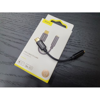 Jack Chuyển Baseus L54 Type C Ra Cổng Tai Nghe 3.5mm hỗ trợ đàm thoại ( Chính Hãng )