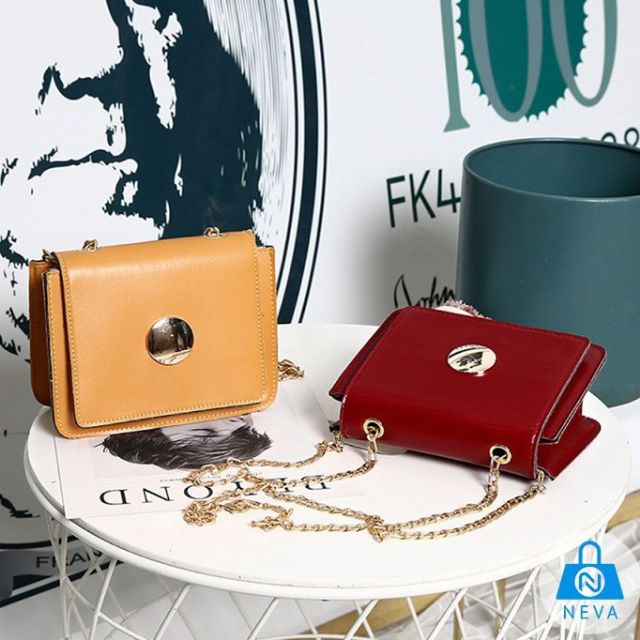 Túi đeo chéo mini phối dây xích