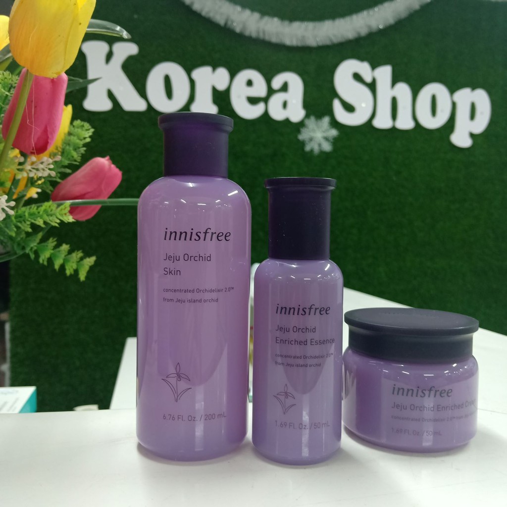 Bộ dưỡng Hoa lan tím Innisfree mẫu mới 2019