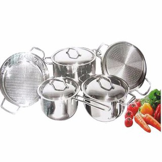 Bộ nồi Fivestar 5 món nắp inox