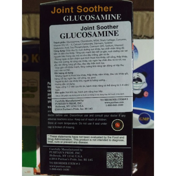 Viên uống xương khớp Glucosamine Puritan’s Pride