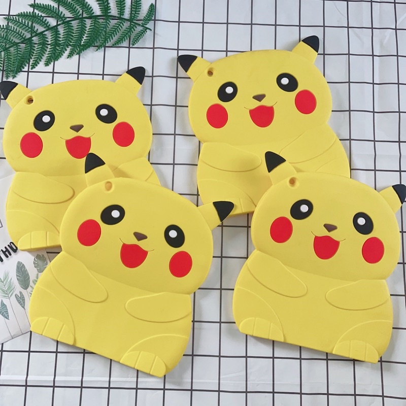Vỏ Ốp iPad 2/3/4 Silicon Dẻo Hoạt Hình Pikachu Stitch Ngộ Nghĩnh