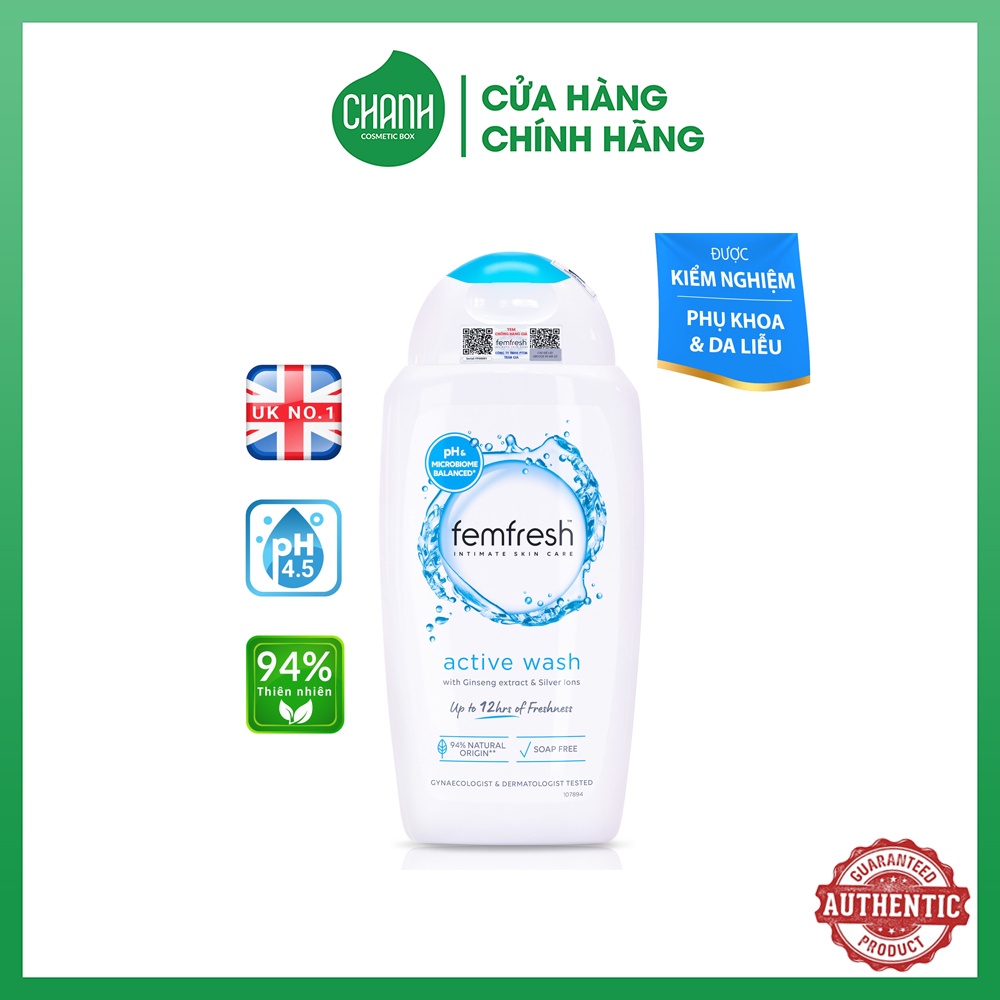 Dung Dịch Vệ Sinh Femfresh Active Fresh Wash 250ml