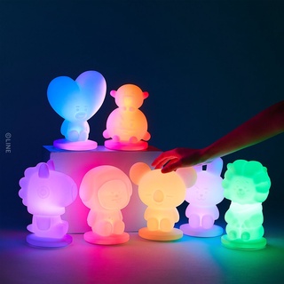 Line friends markt bt21 smart lamp đèn thông minh đổi màu bt21