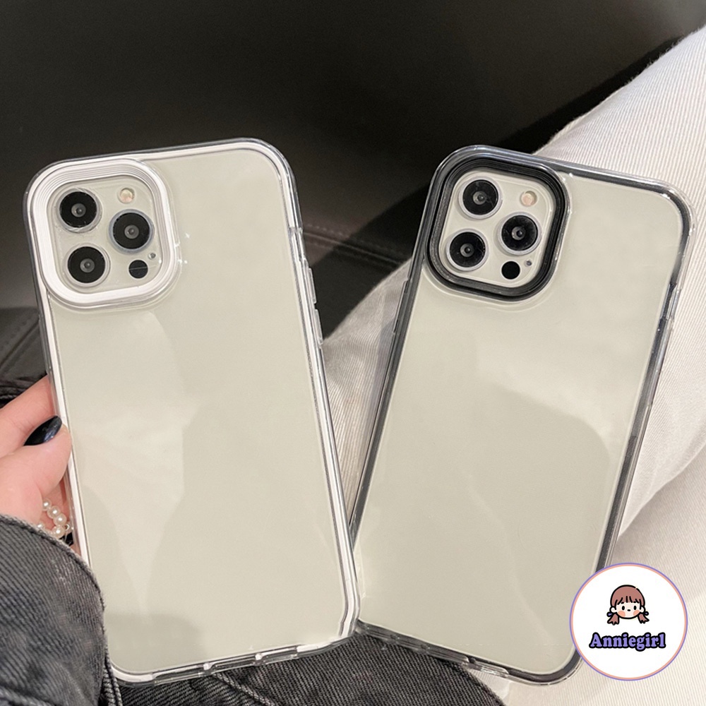 Ốp điện thoại TPU mềm dày bảo vệ 360 độ 3 trong 1 thích hợp cho iPhone 13 12 11 Pro Max X Xr 8 7 Plus