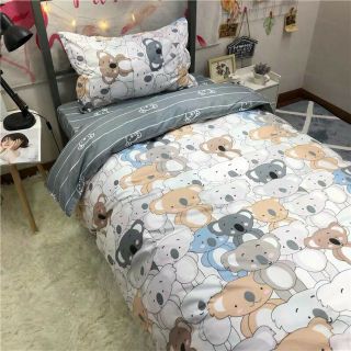 Bộ Chăn Ga Gối Gấu Koala Cotton Poly