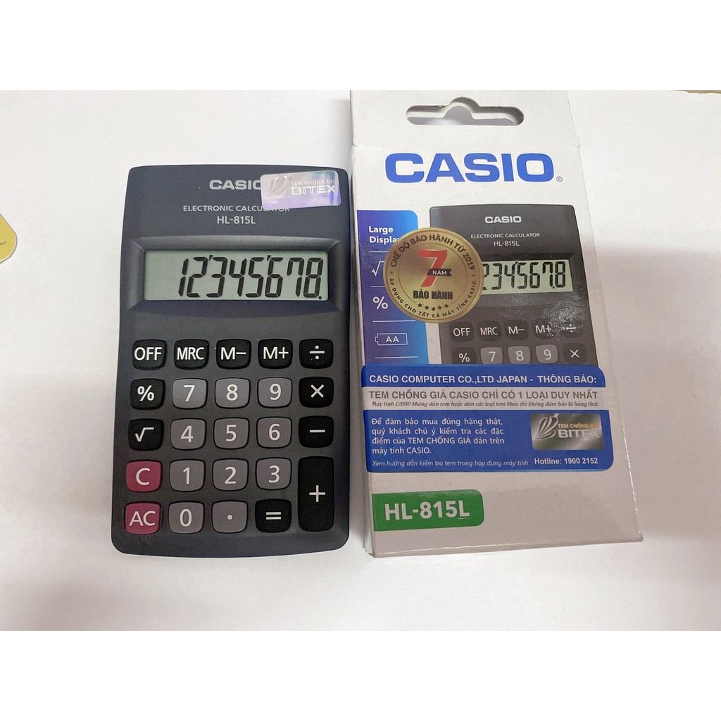 MÁY TÍNH TIỀN CASIO HL-815L CHÍNH HÃNG