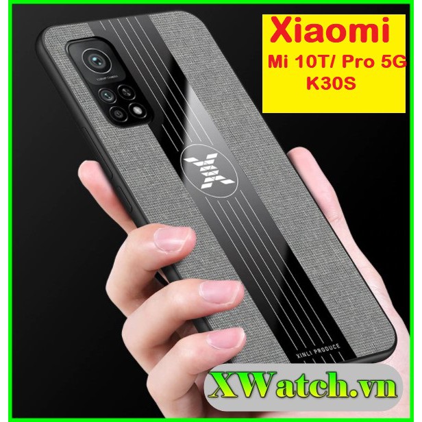 Ốp vải jean kẻ sọc Xiaomi Mi 10T , Mi 10T Pro 5G / K30S, K40 K40 pro