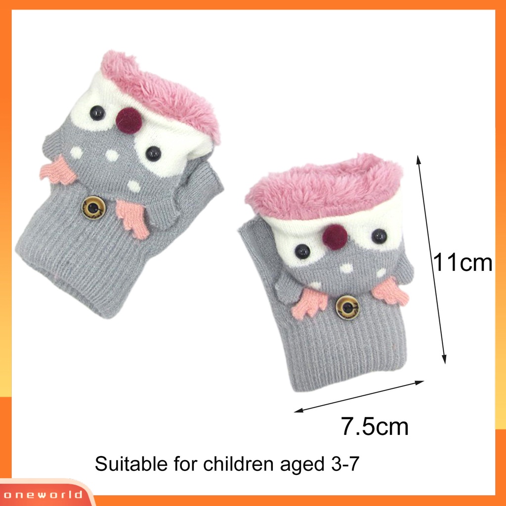 |Áo Thun In Hình ONEOR Thời Trang Năng Động| Găng Tay Len Hở Ngón Họa Tiết Tuần Lộc Hoạt Hình Dễ Thương Cho Bé