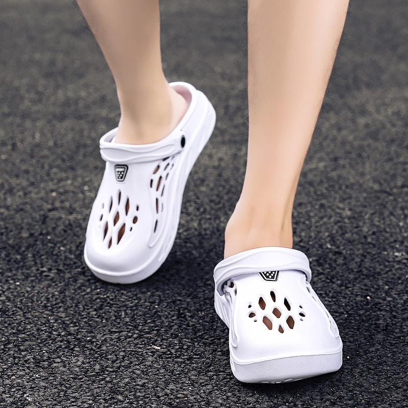 Dép sục nhựa đi mưa nam nữ siêu nhẹ có quai hậu bít mũi chống nước Emely D11 | BigBuy360 - bigbuy360.vn