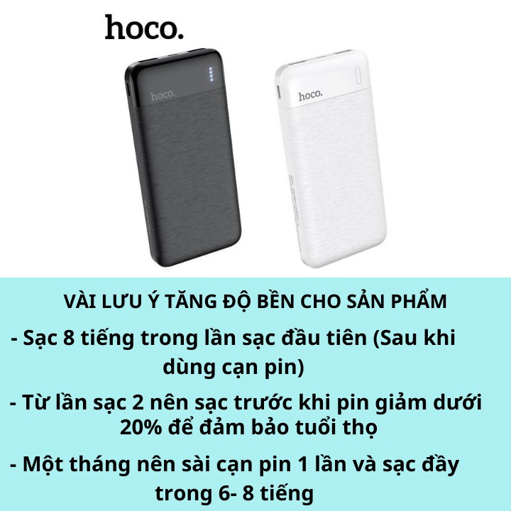 Sạc Dự Phòng [CHÍNH HÃNG]⚡️HOCO CJ1 ✔10.000mAh ✔Cao Cấp ✔Siêu Bền [BẢO HÀNH ĐỔI MỚI] - HunaStore