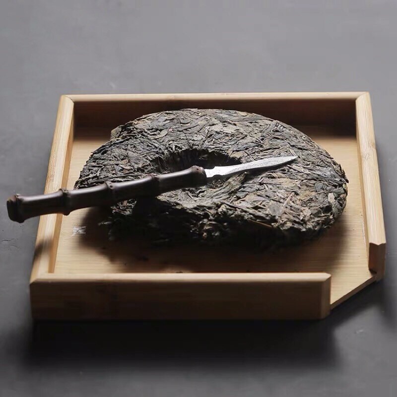 Kim trà tách bánh Phổ Nhĩ - có nắp đặp.