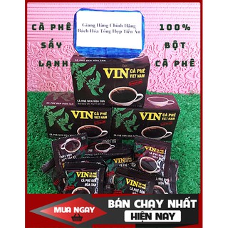 Cà phê đen đá VIN CÀ PHÊ VIỆT NAM Hộp  45g(100% bột cá phê )