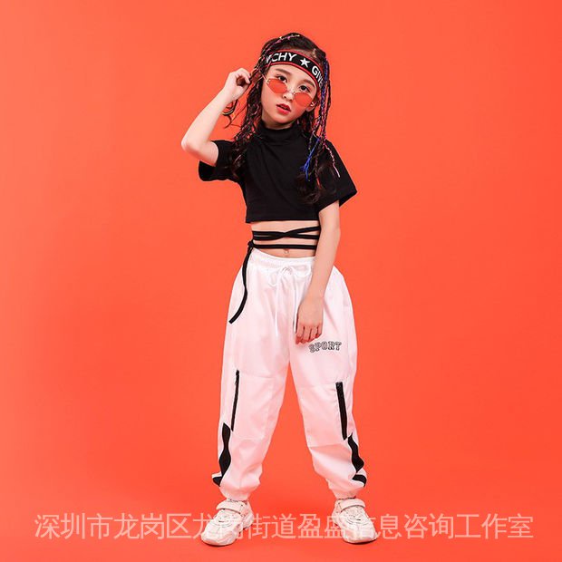 Trang Phục Biểu Diễn Nhảy Hip Hop Thời Trang Mùa Hè Cho Bé