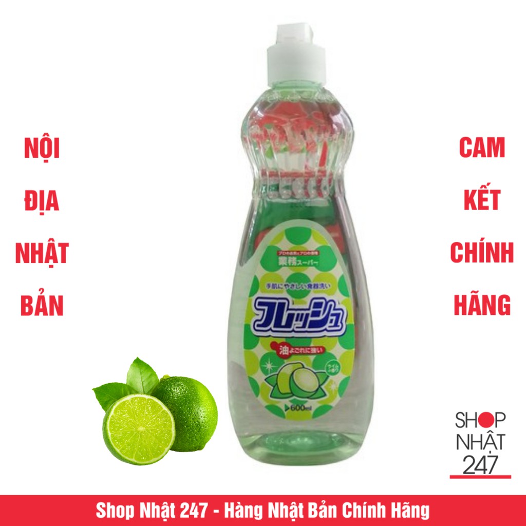 Nước rửa chén Rocket hương chanh 600ml