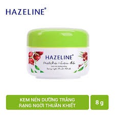 Kem nén dưỡng trắng rạng ngời Hazeline Matcha Lựu Đỏ 8g