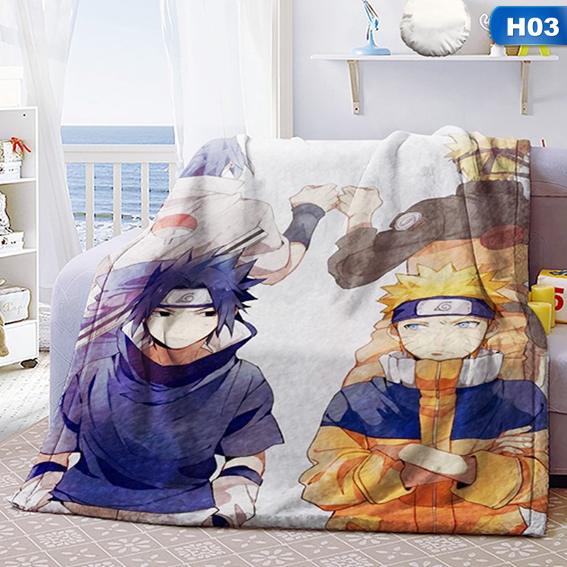 Chăn Flannel In Hoạt Hình Naruto Dễ Thương