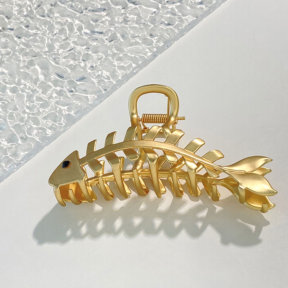 Kẹp Tóc Kim Loại Nhiều Màu Hình Vây Cá Mập Cỡ Lớn Cho Nữ