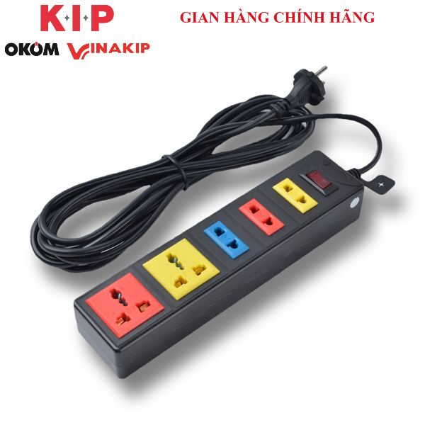 Ổ cắm VINAKIP 4 - 5 - 6 ngả liền dây N Series 3mét /5 mét