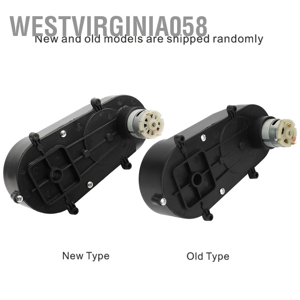 Westvirginia058 RS380 Gear Box Electric Motor Steering Gearbox for Children Car Toy