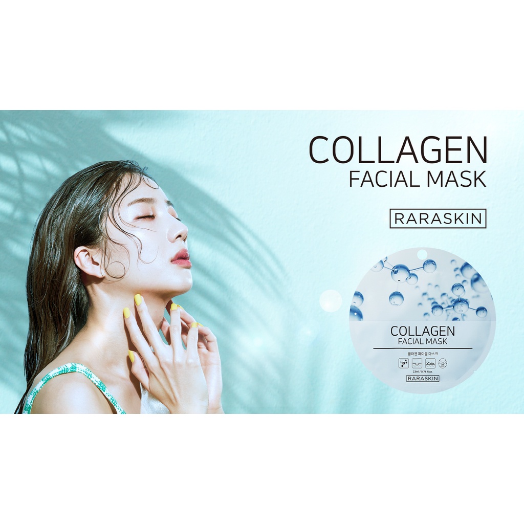 Bộ 10 Mặt Nạ Collagen Hàn Quốc 6 Loại Tùy Chọn